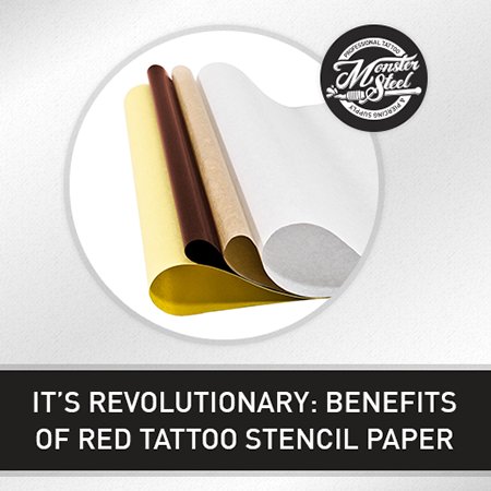 It's Revolutionary: Benefits of Red Tattoo Stencil Paper – Monster Steel