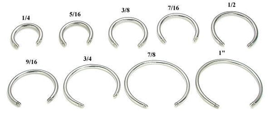 14g Externally Threaded Replacement CIRCULAR SHAFT14g Externally Threaded Replacement CIRCULAR SHAFT