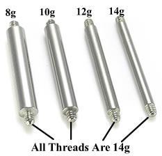 8g Replacement Steel Barbell Shaft — Price Per 1 - Monster Steel