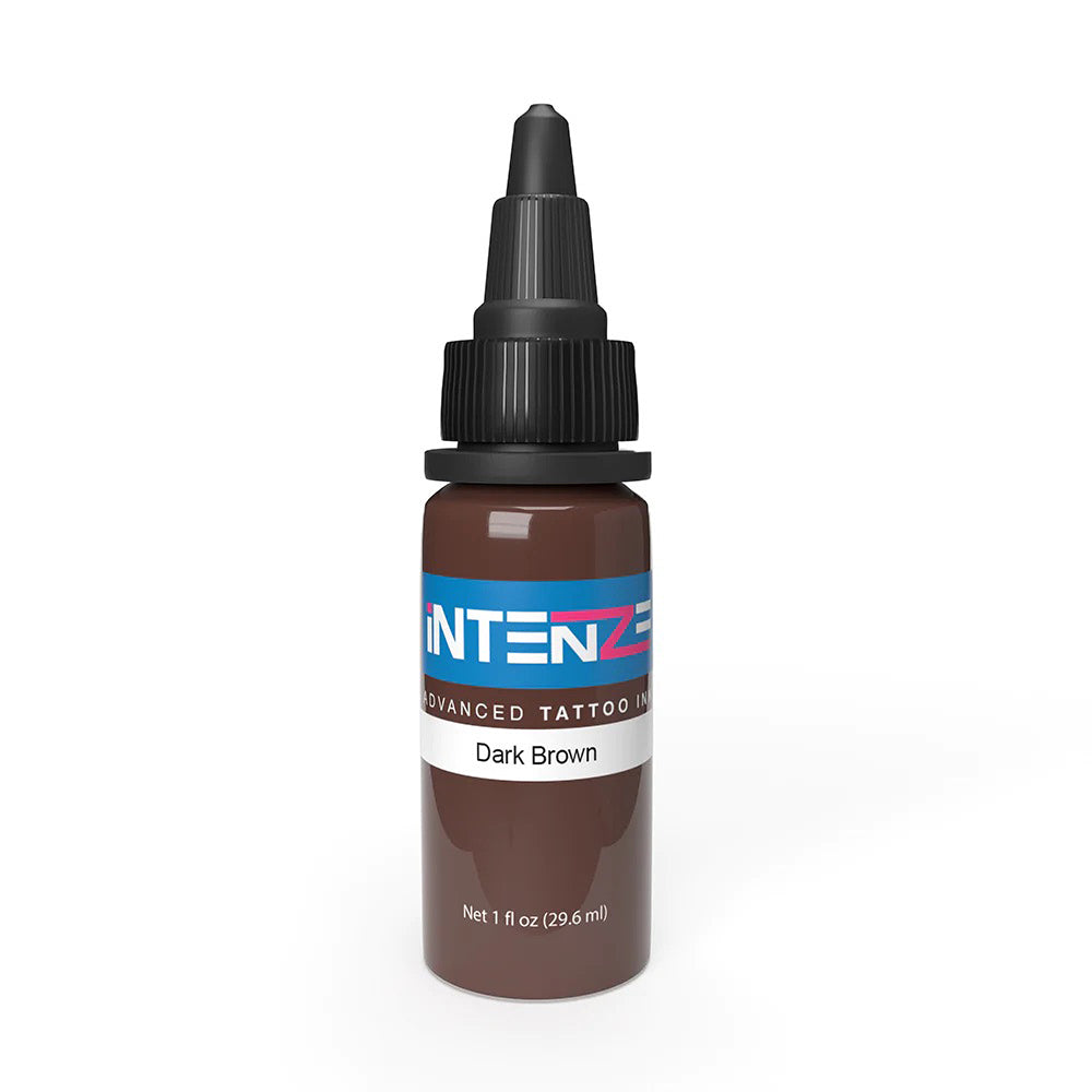 Intenze Tattoo Ink - Dark Brown - Pick Size - Monster Steel