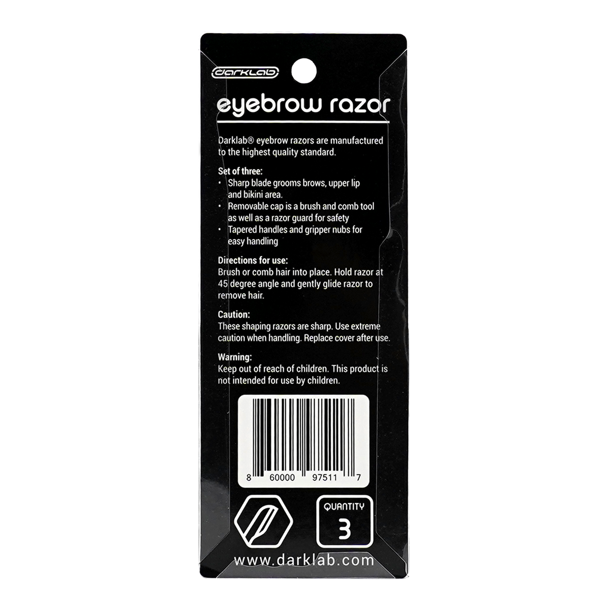 Eyebrow Razor (3 pack) - Monster Steel