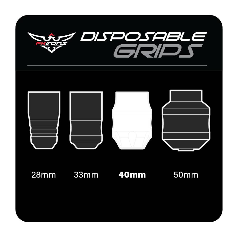 Wide 40mm Disposable Rubber Grip - Box of 24 - Monster Steel