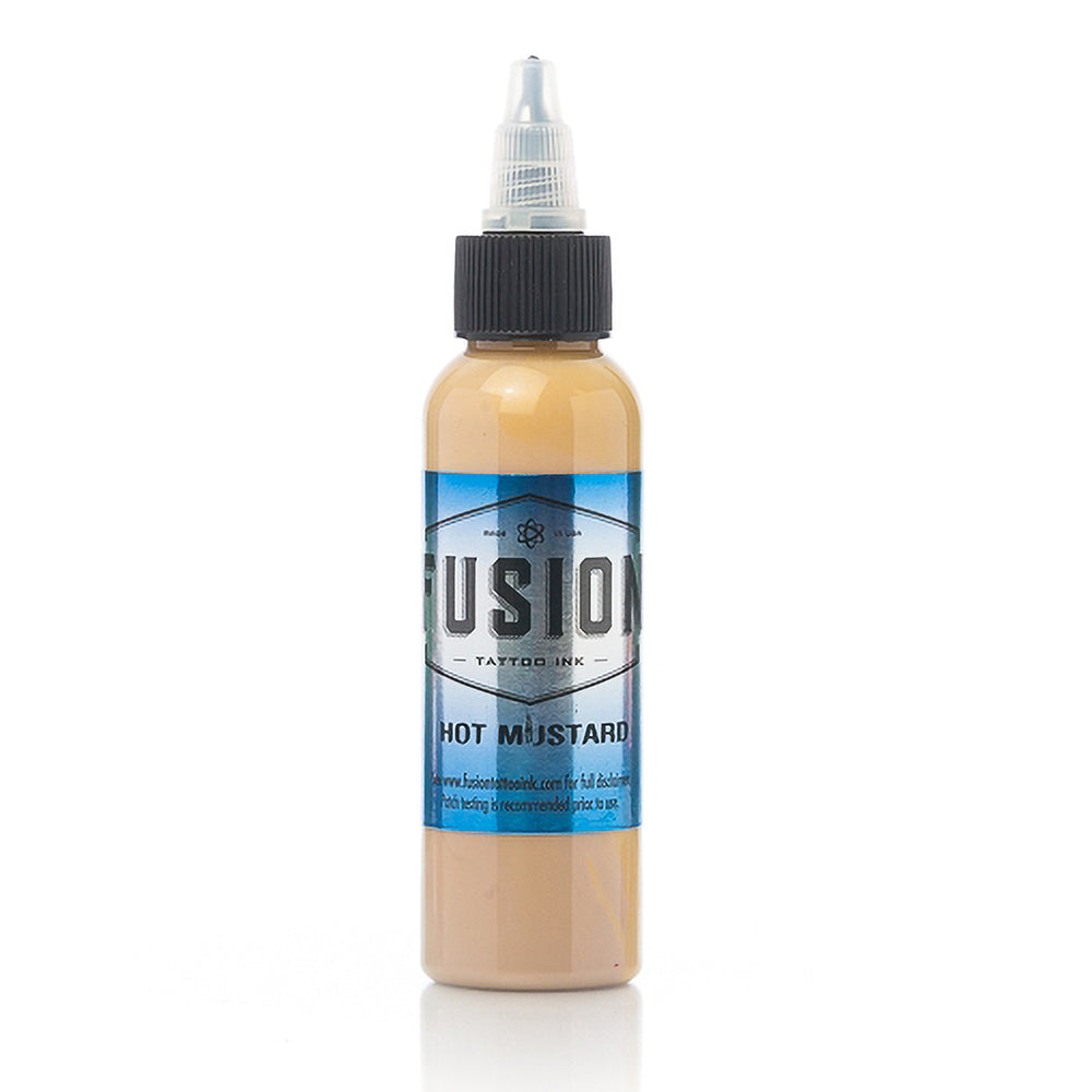 Fusion Tattoo Ink | Hot Mustard | 1 oz - Monster Steel
