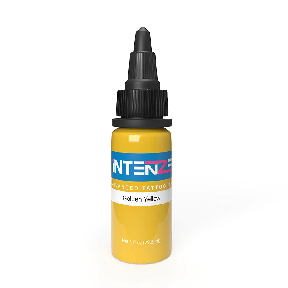 Intenze Tattoo Ink - Golden Yellow - Pick Size - Monster Steel