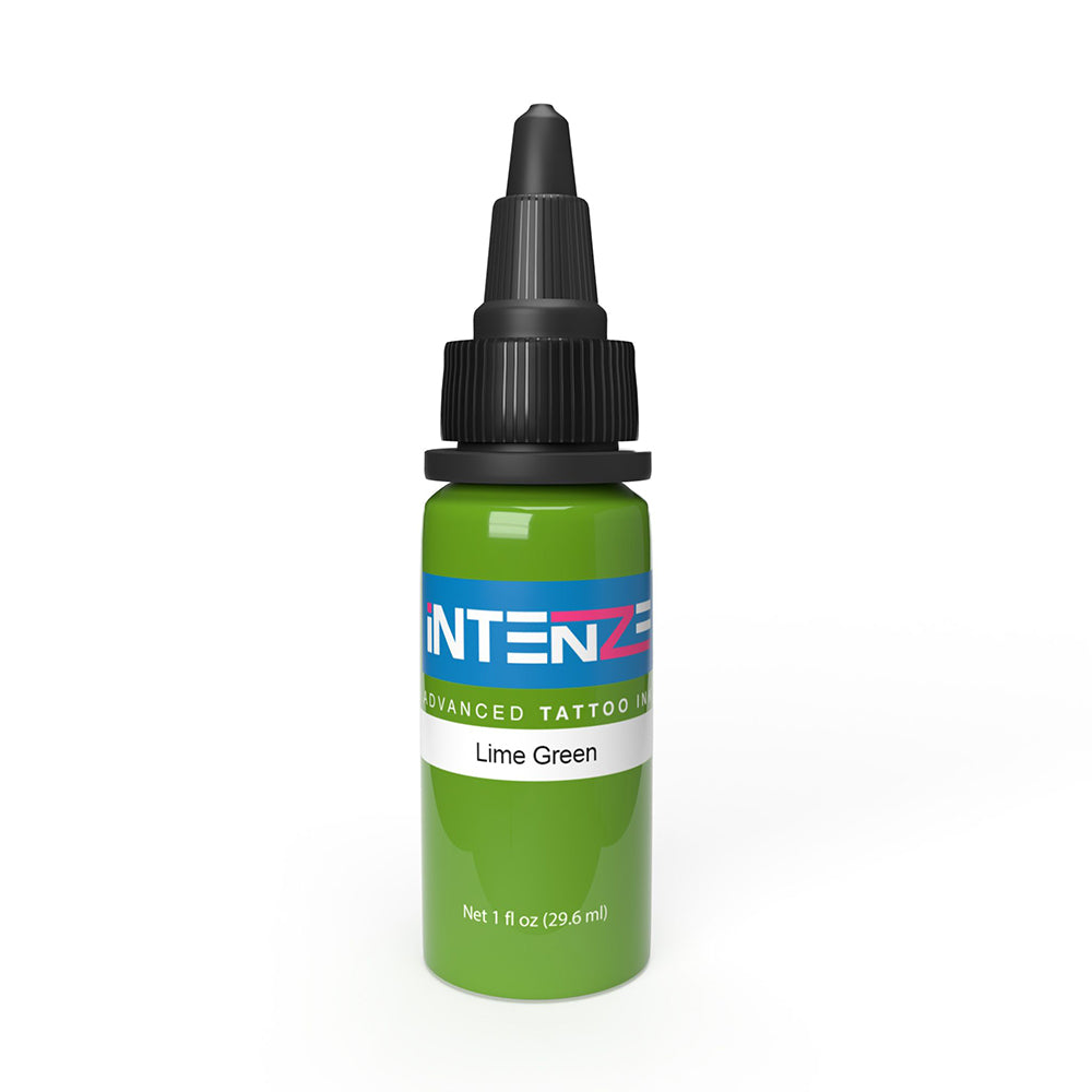 Intenze Tattoo Ink - Lime Green - Pick Size - Monster Steel