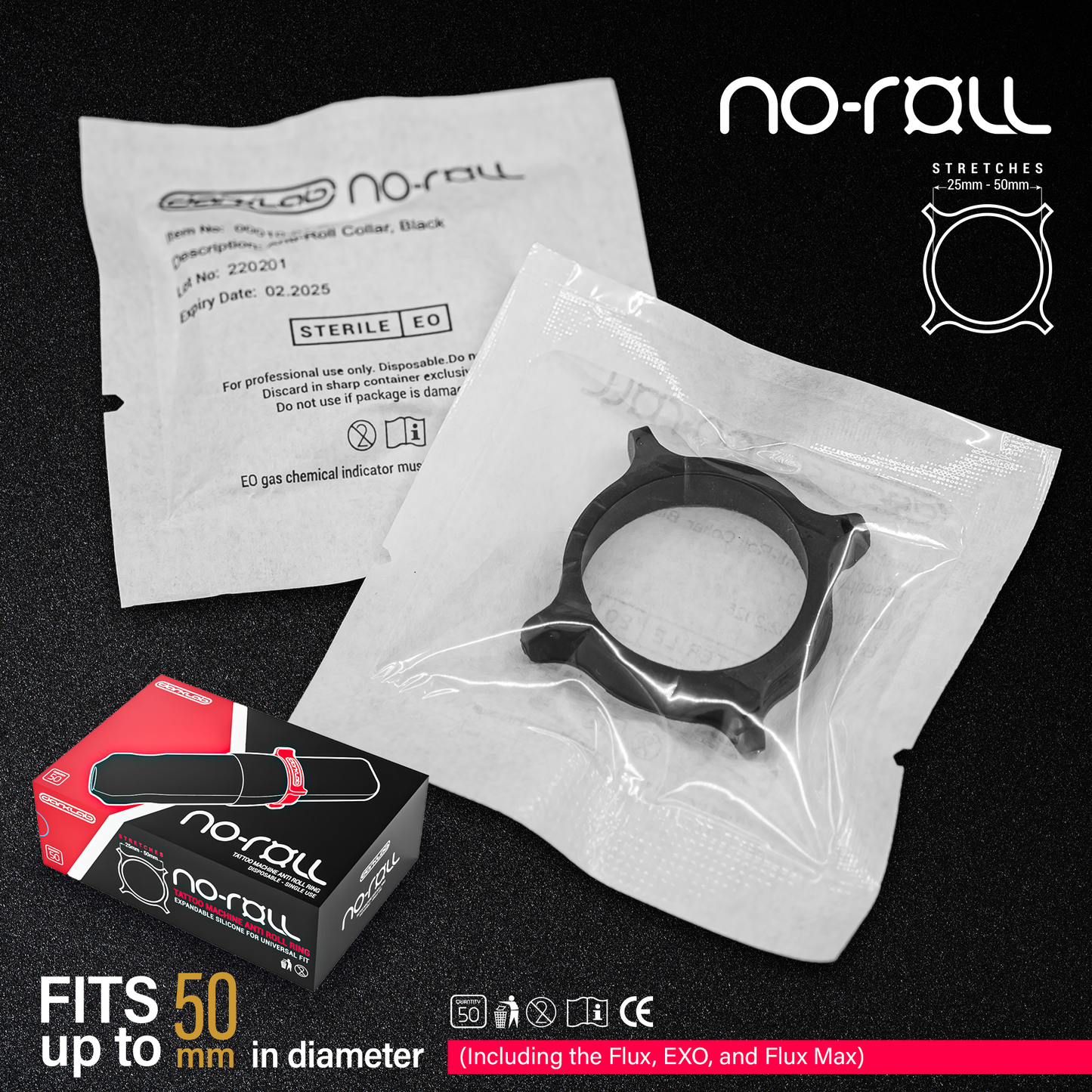 No-Roll Machine Collar - Box of 50 - Monster Steel