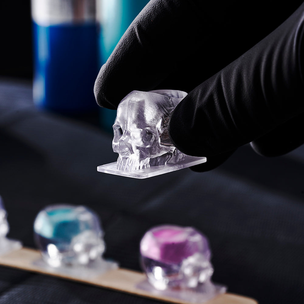 Saferly Skull Ink Caps — Size #16 (Large) — Bag of 200 - Monster Steel