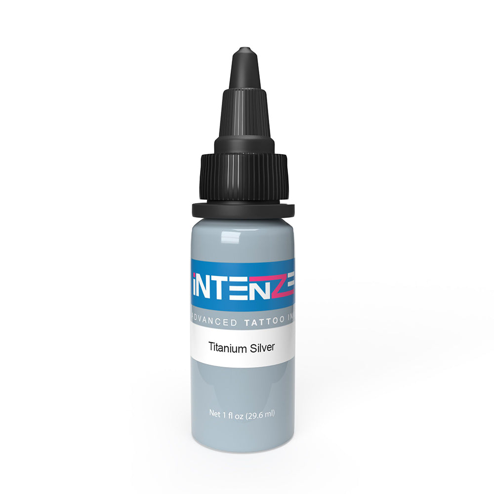 Intenze Tattoo Ink - Titanium Silver - Pick Size - Monster Steel