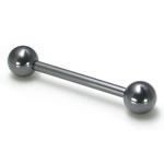 18g Externally Threaded PVD Black Titanium Straight Barbell — Price Per 1 - Monster Steel