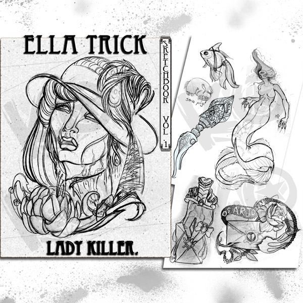Lady Killer Sketchbook Volume 1 by Ella Trick - Monster Steel
