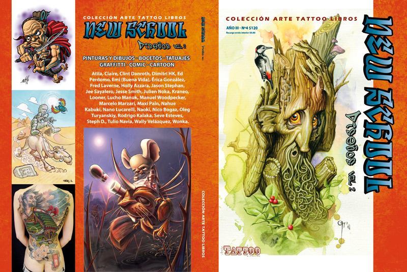 New School Tattoos Book from Argentina Volume 2 - In Spanish - Monster Steel