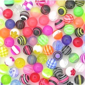 14g–10g 6mm Acrylic Balls — Pack of 200 - Monster Steel