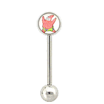 14g 5/8” SpongeBob/ Patrick Straight Barbell - Monster Steel