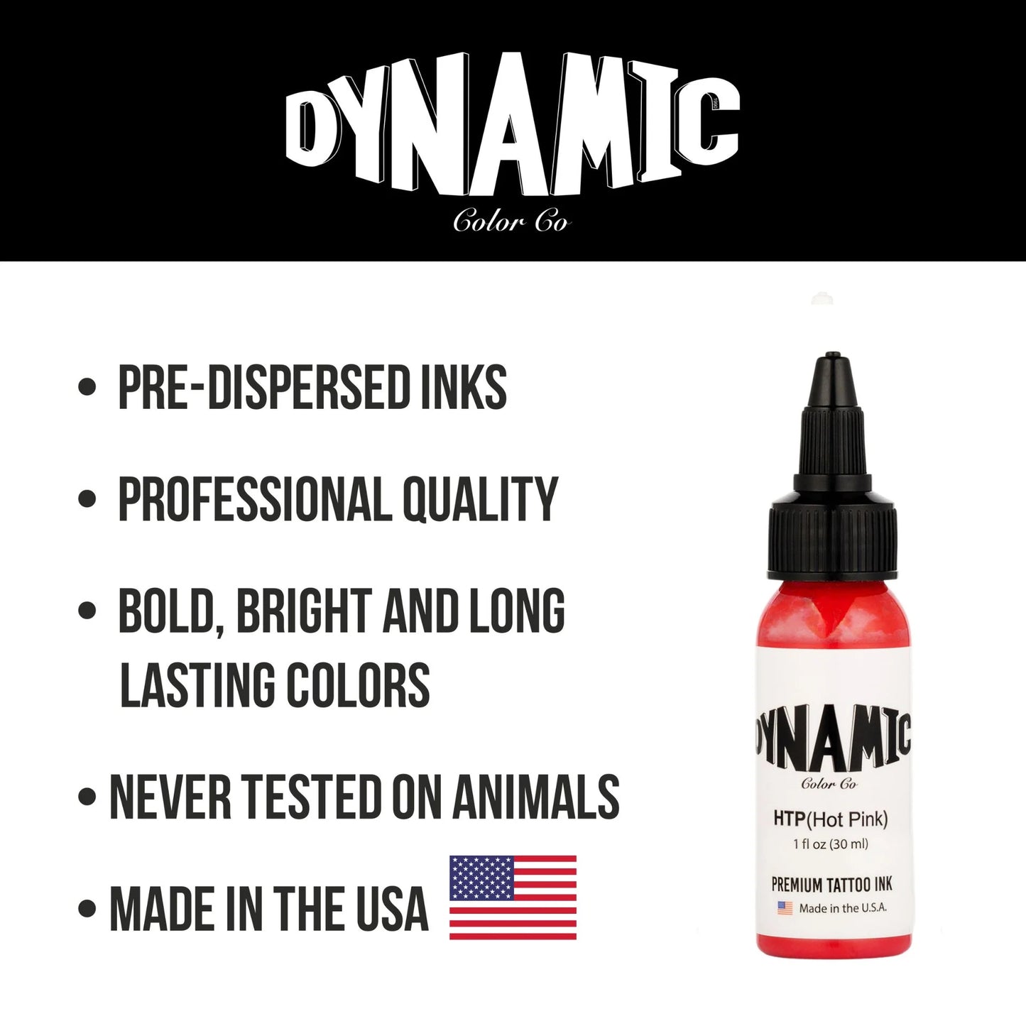 Dynamic Tattoo Ink Hot Pink 1 oz - 5