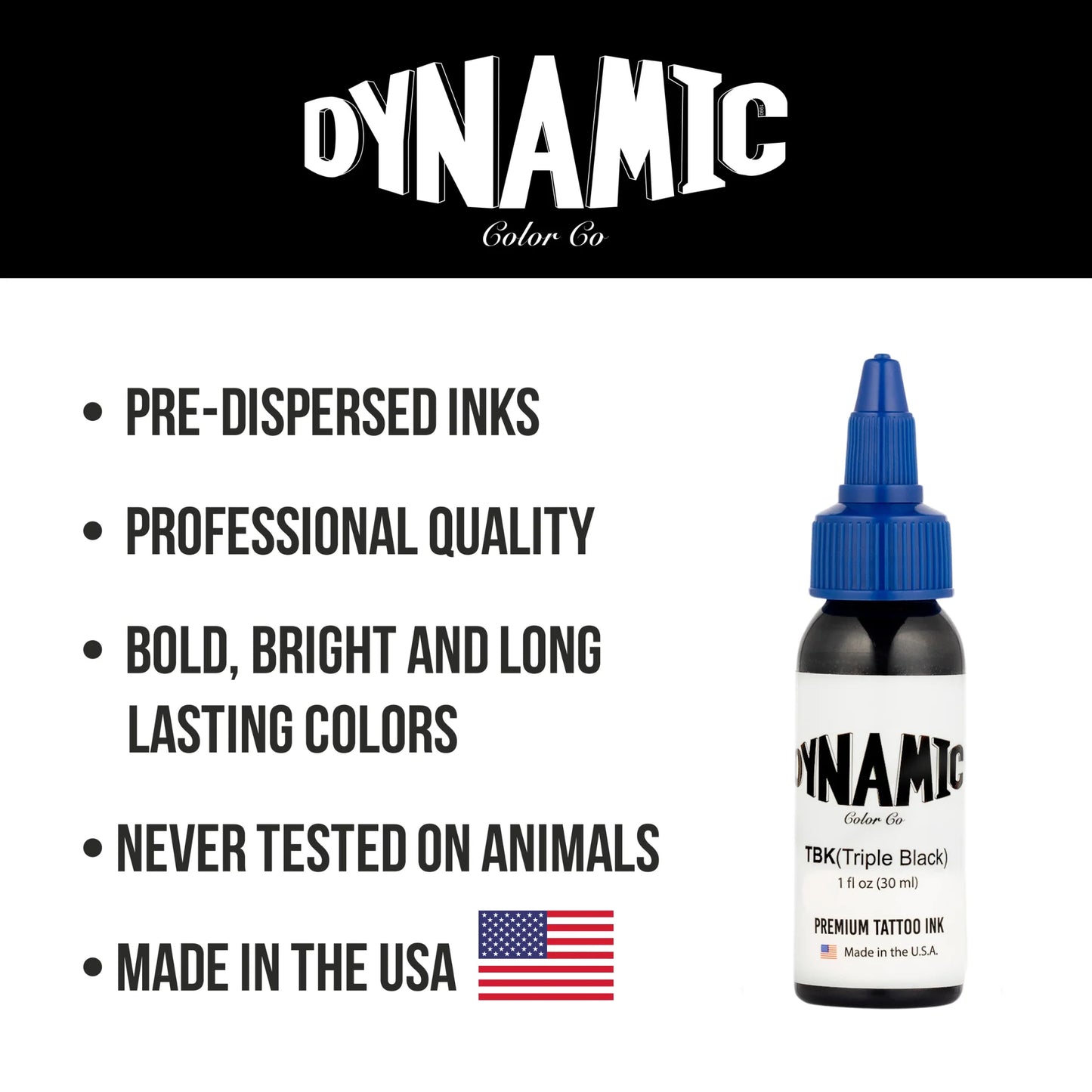Dynamic Tattoo Ink Triple Black 1 oz - 5