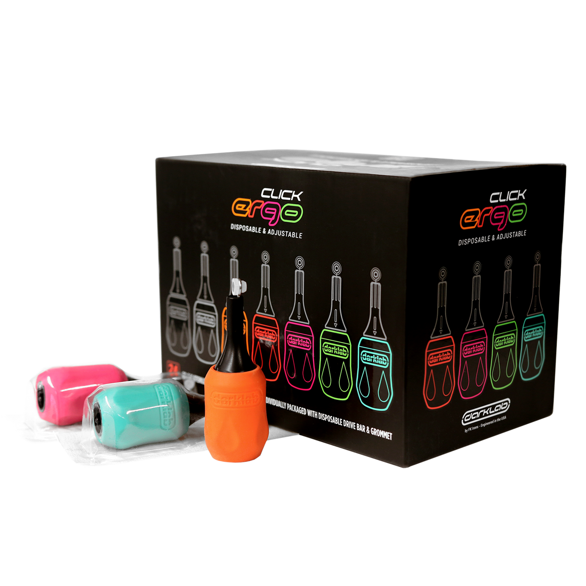 FK Irons - Click Ergo Disposable Cartridge Tube - Assorted Colors - Monster Steel