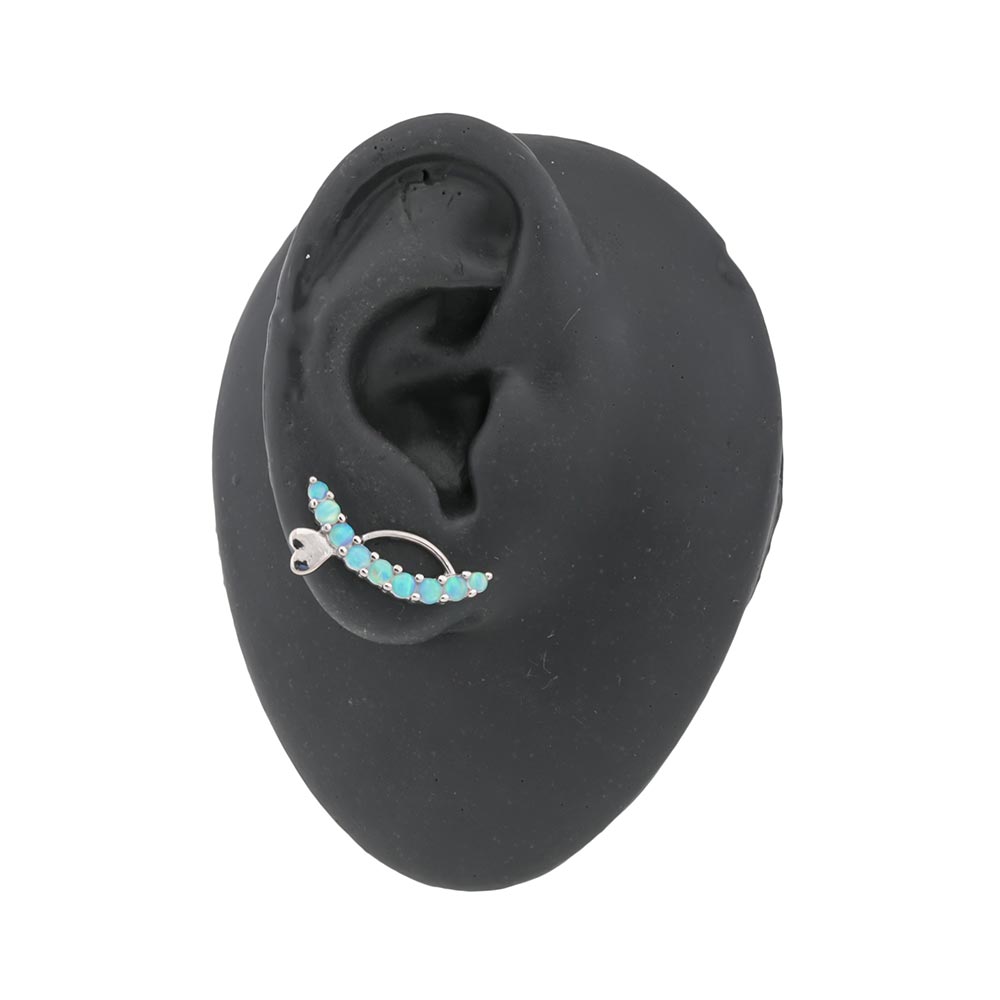 Opal Love Straight Barbell — Detached End Ball