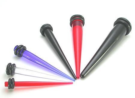 Acrylic Taper Expander — 8g up to 00g — Price Per 1 - Monster Steel