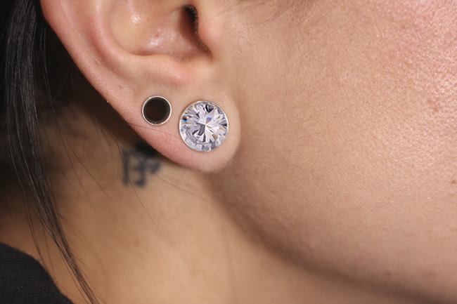 Double Flare BLING-BLOW Plugs High Polish Steel Ear Jewelry 2mm - 20mm - Price Per Pair - Monster Steel