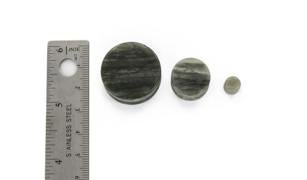 BAKERITE SNOWSTONE Double Flare Plugs 10g - 1" - Price Per 1 - Monster Steel