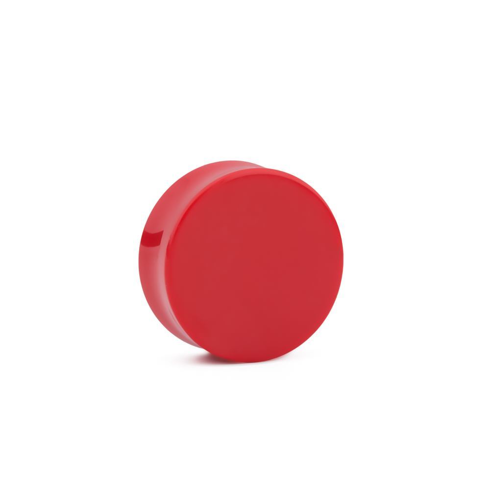 Dyer Red Coral Stone Double Flare Plugs 10g - 1" - Price Per 1 - Monster Steel