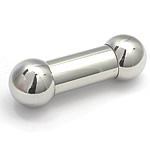 0g Internally Threaded Steel Straight Barbell — Price Per 1 - Monster Steel