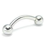 12g Externally Threaded Steel Bent Barbell — Price Per 1 - Monster Steel