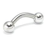 10g Externally Threaded Steel Bent Barbell — Price Per 1 - Monster Steel