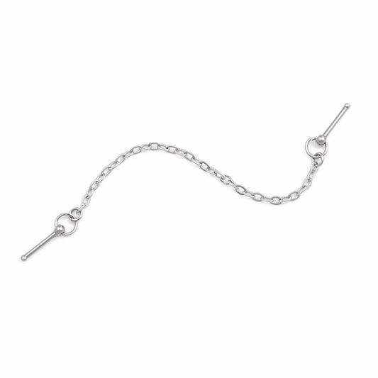 20g 1/4” Steel Ball Nose Bones with Chain - Monster Steel