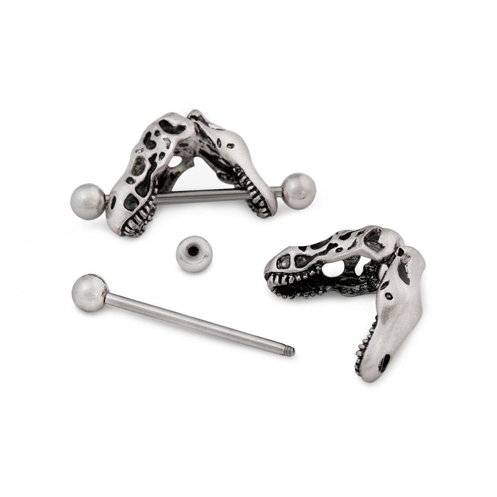 14g T-Rex Skull Nipple Shield Jewelry — Price Per 1 (Main)