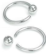 14g Steel Screw On Captive Bead Ring — Price Per 1 - Monster Steel