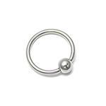 20g Stainless Steel Captive Bead Ring - Monster Steel