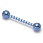 16g Titanium Straight Barbell - Externally Threaded - Monster Steel