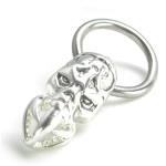 Menacing Alien Captive Bead Ring - Monster Steel