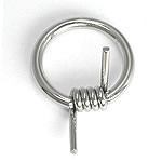 12g Barbed Captive Ring - Monster Steel