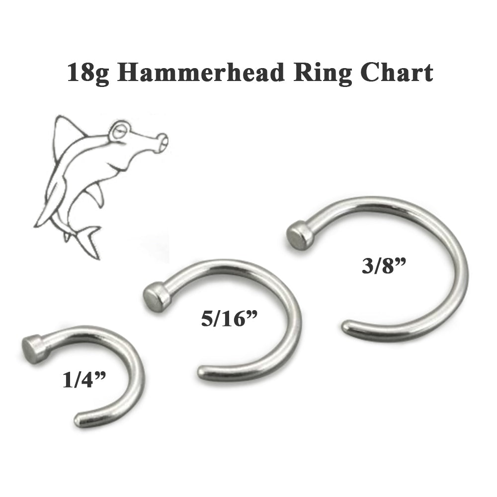18g Stainless Steel Nose Hoop - Monster Steel
