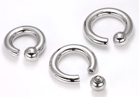 4g Internal Steel Screw On Captive Bead Ring — Price Per 1 - Monster Steel