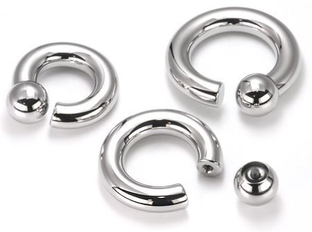 2g Internal Steel Screw On Captive Bead Ring — Price Per 1 - Monster Steel