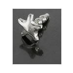 14kt White Gold BioPlastic FLAT Star - add on - Monster Steel