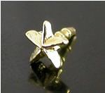 14kt Yellow Gold BioPlastic 3D Star - add on - Monster Steel