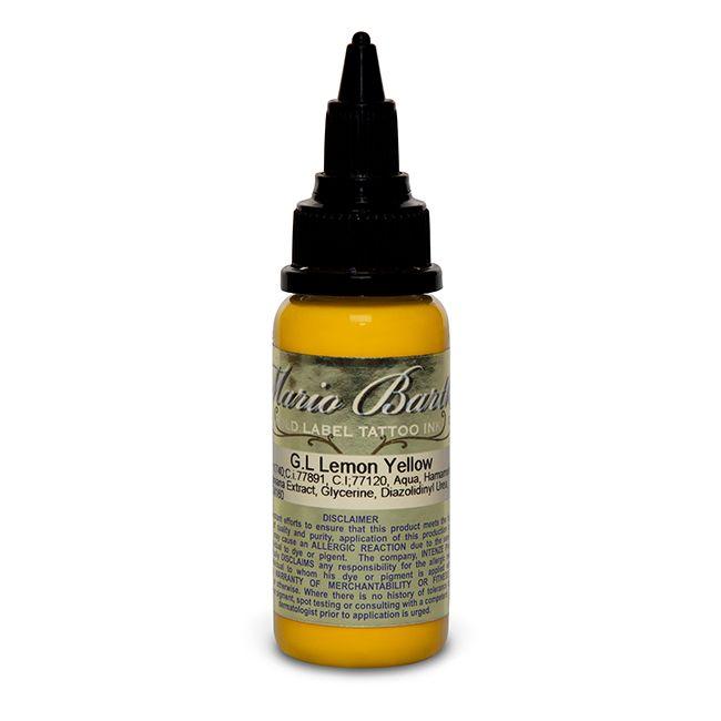 Lemon Yellow Mario Barth Gold Label — Intenze Tattoo Ink — 1oz Bottle - Monster Steel