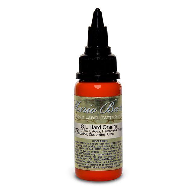 Hard Orange Mario Barth Gold Label — Intenze Tattoo Ink — 1oz Bottle - Monster Steel