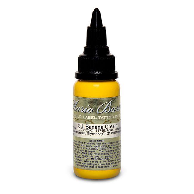 Banana Cream Mario Barth Gold Label — Intenze Tattoo Ink — 1oz Bottle - Monster Steel