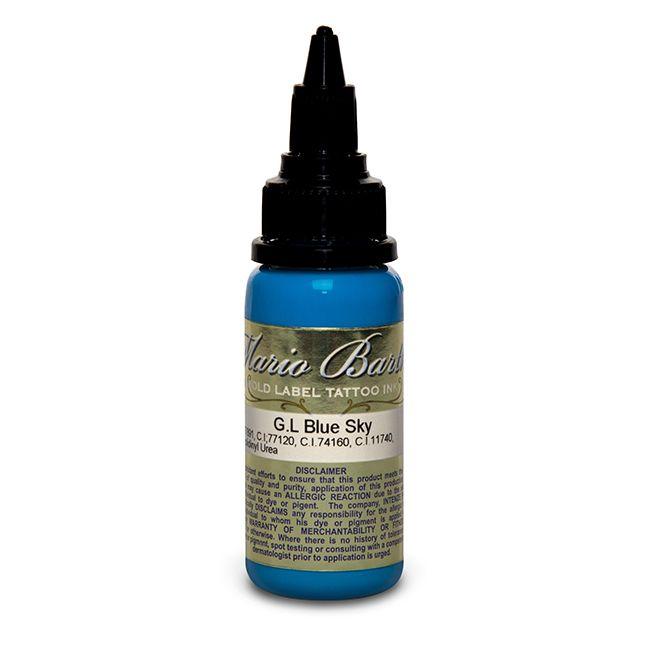 Blue Sky Mario Barth Gold Label — Intenze Tattoo Ink — 1oz Bottle - Monster Steel