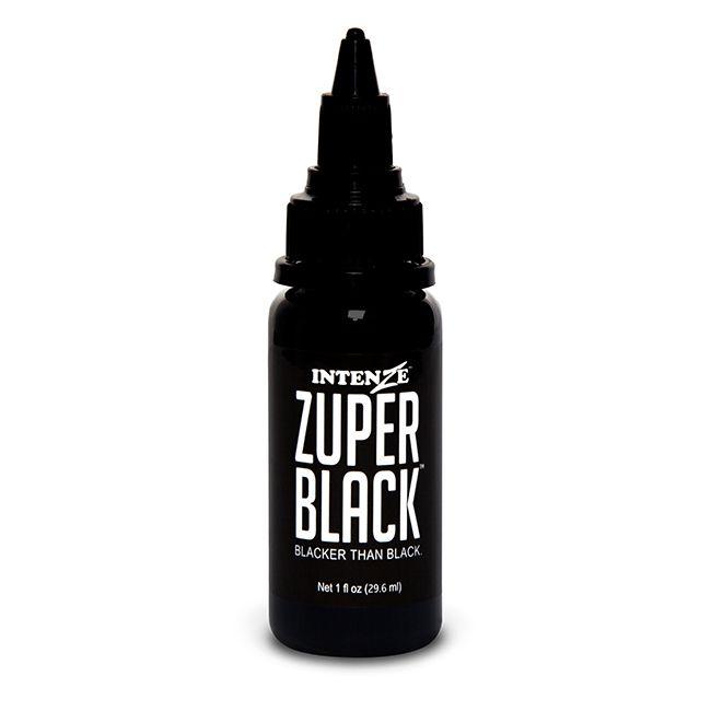 Zuper Black — Intenze Tattoo Ink — 1oz Bottle - Monster Steel