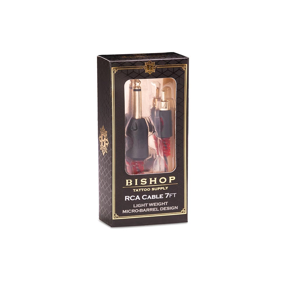 Bishop Red 7’ Long RCA Cord in Box