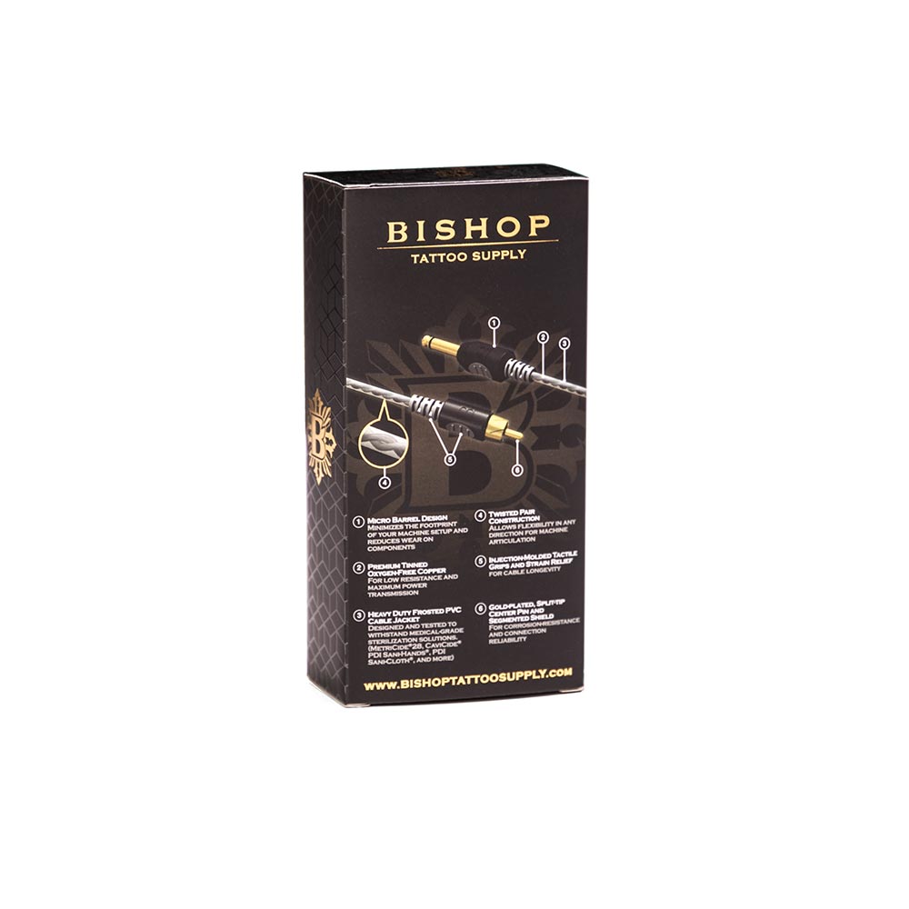 Bishop Red 7’ Long RCA Cord — Back of Box