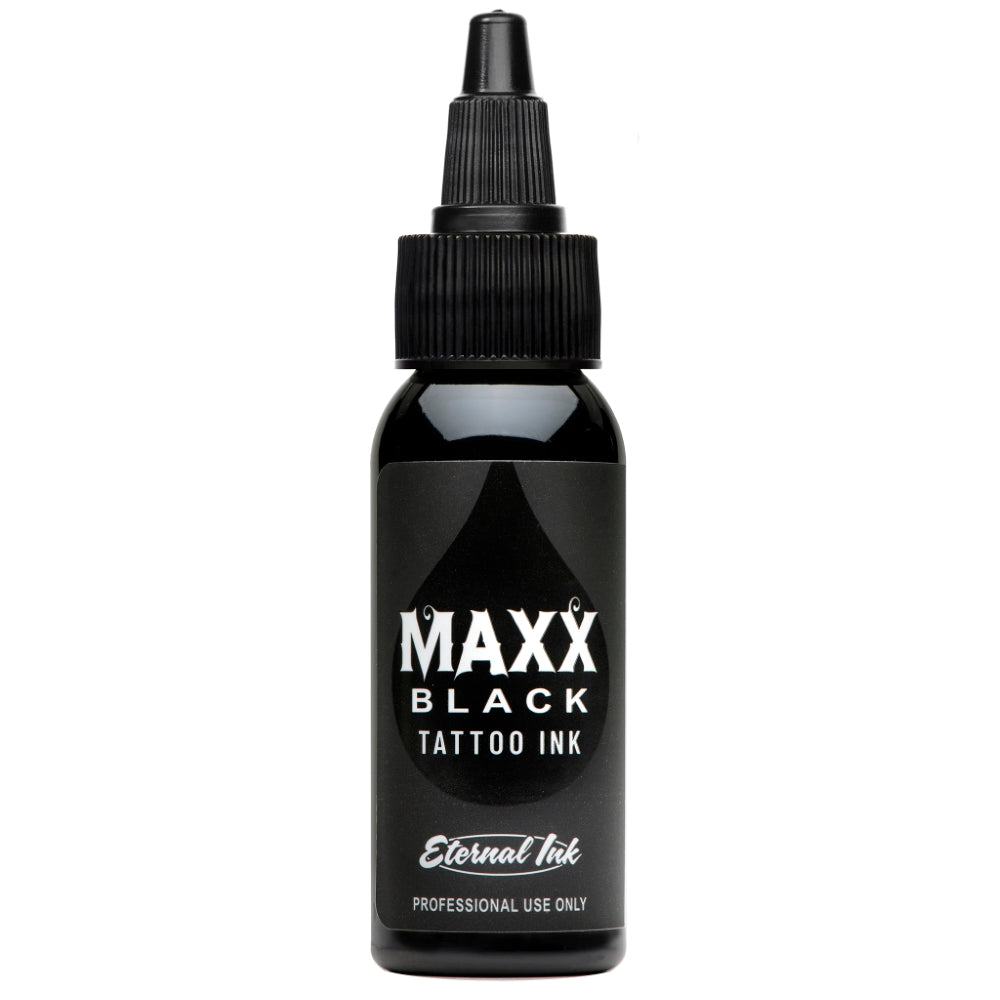 Maxx Black — Eternal Tattoo Ink — Pick Size - Monster Steel