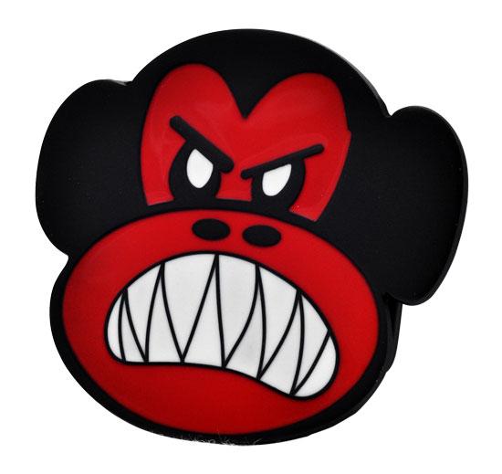 Red & Black Angry Monkey Belt Buckle Funny Cool Unique Animal - Monster Steel