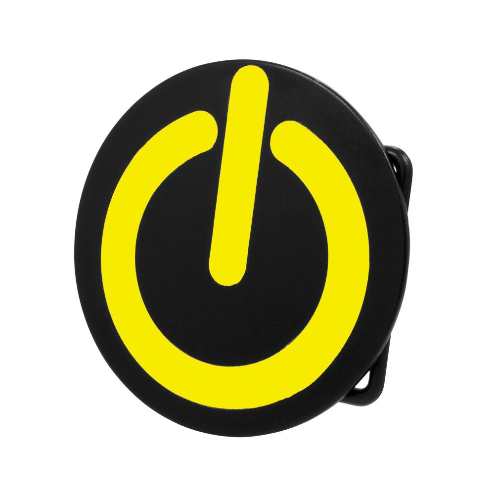 Men's Power On Off Button Rave Modern Technology Joke Belt Buckle - Monster Steel